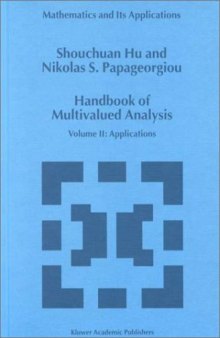 Handbook of Multivalued Analysis: Volume II: Applications