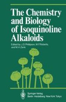 The Chemistry and Biology of Isoquinoline Alkaloids