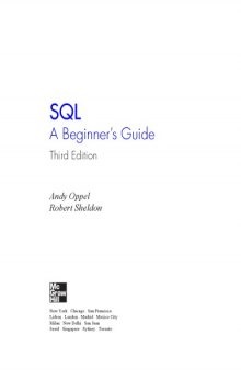 SQL : a beginner's guide