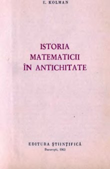 Istoria matematicii in antichitate