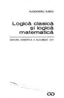 Logica clasica si logica matematica