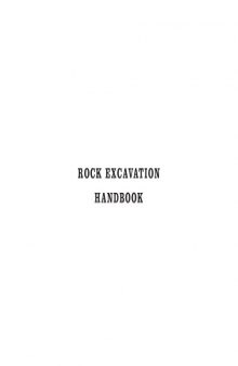 Rock Excavation Handbook