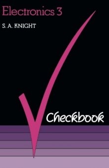 Electronics 3 Checkbook. The Checkbooks Series