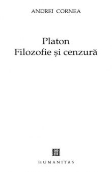 Platon. Filozofie si cenzura
