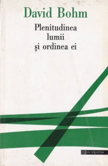 Plenitudinea lumii si ordinea ei