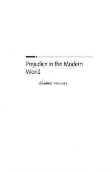 U.X.L - Prejudice in Modern World Reference Library -Almanac 2