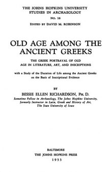 Old age among the ancient Greeks