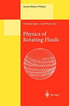 Physics of rotating fluids : selected topics of the 11th International Couette-Taylor Workshop, held at Bremen, Germany, 20-23 July 1999