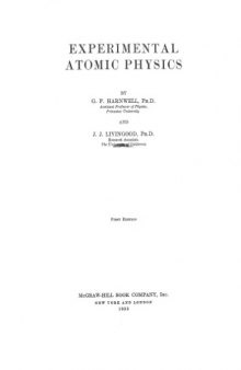 Experimental Atomic Physics