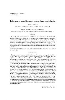 Point-source modelling using matched case-control data