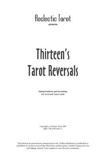 Thirteen's Tarot Reversals