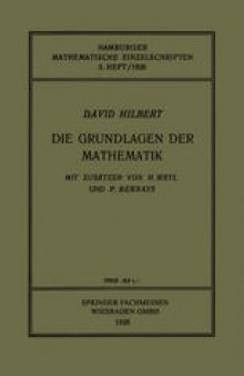 Die Grundlagen der Mathematik