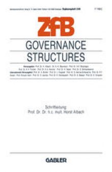 Governance Structures: Umbruch in der Führung von Großunternehmen