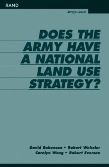 Does the Army have a national land use strategy?