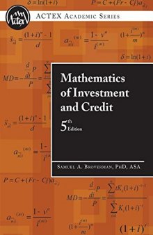 Mathematics of Investment and Credit, 5th Edition