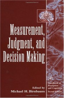 Measurement, Judgment, and Decision Making 