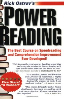 Power Reading : The Best, Fastest, Easiest, Most Effective Course on Speedreading and Comprehension Ever Developed!  