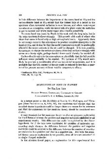 Mobilities of Ions in Vapors (1918)(en)(4s)