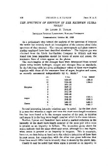 The Spectrum of Krypton in the Extreme Ultra-Violet