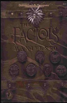 The Factol's Manifesto (AD&D Planescape Accessory)  