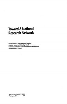 Toward a national research network