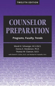 Counselor Preparation: Programs, Faculty, Trends 12th Edition