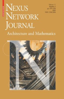 Nexus Network Journal 11,3: Architecture and Mathematics