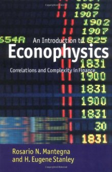 An Introduction to Econophysics: Correlations and Complexity in Finance