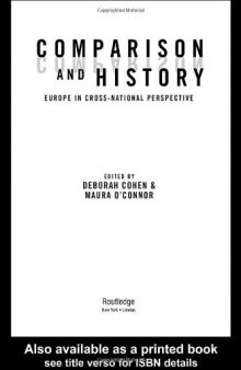 Comparison and History: Europe in Cross-National Perspective