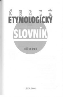 Český etymologický slovník