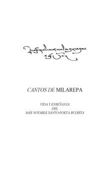 Cantos de Milarepa : vida y enseñanza del más notable santo-poeta budista