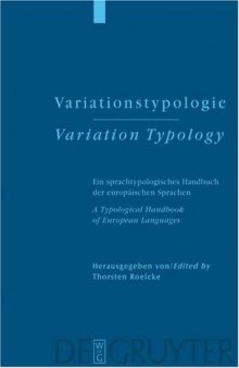 Variationstypologie Variation Typology: A Typological Handbook of European Languages