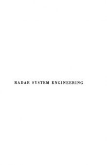 MIT RadLab {complete set} Vol 01 - Radar System Engineering