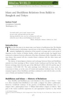 The Muslim World: A Special Issue on Islam and Buddhism 