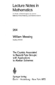 The crystals associated to Barsotti-Tate groups: with applications to Abelian schemes