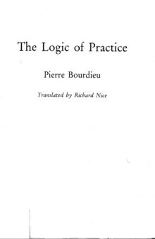 Logic Of Practice