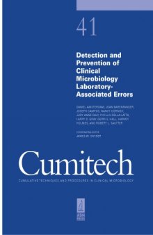Cumitech 41: Detection and Prevention of Clinical Microbiology Laboratory-Associated Errors