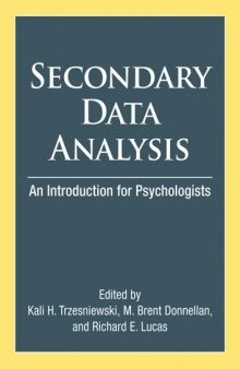 Secondary Data Analysis: An Introduction for Psychologists