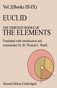 The Thirteen Books of the Elements, Vol. 2: Books 3-9 