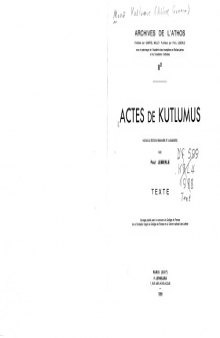 Actes de Kutlumus