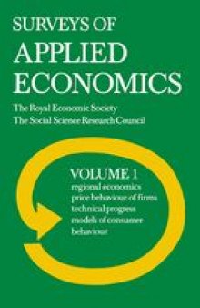Surveys of Applied Economics: Volume 1: Surveys I–IV