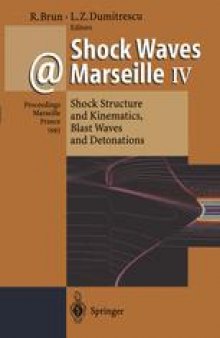 Shock Waves @ Marseille IV: Shock Structure and Kinematics, Blast Waves and Detonations