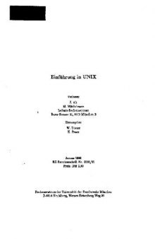 Einführung in UNIX