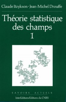Theorie statistique des champs (Broché) 