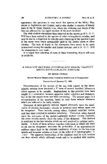 A Relation Between Distance and Radial Velocity Among Extra-Galactic Nebulae