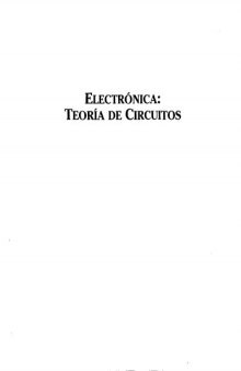 Electronica Teoria de Circuitos   Spanish