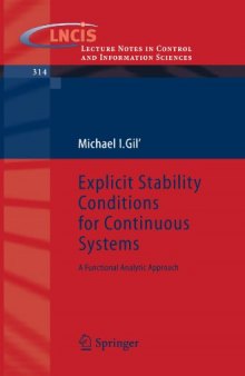 Explicit Stability Conditions for Continuous Systems: A Functional Analytic Approach