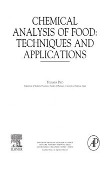 Chemical Analysis of Food: Techniques and Applications