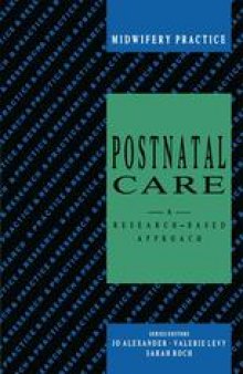 Postnatal Care: A Research-Based Approach