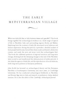 The Early Mediterranean Village: Agency, Material Culture, and Social Change in Neolithic Italy